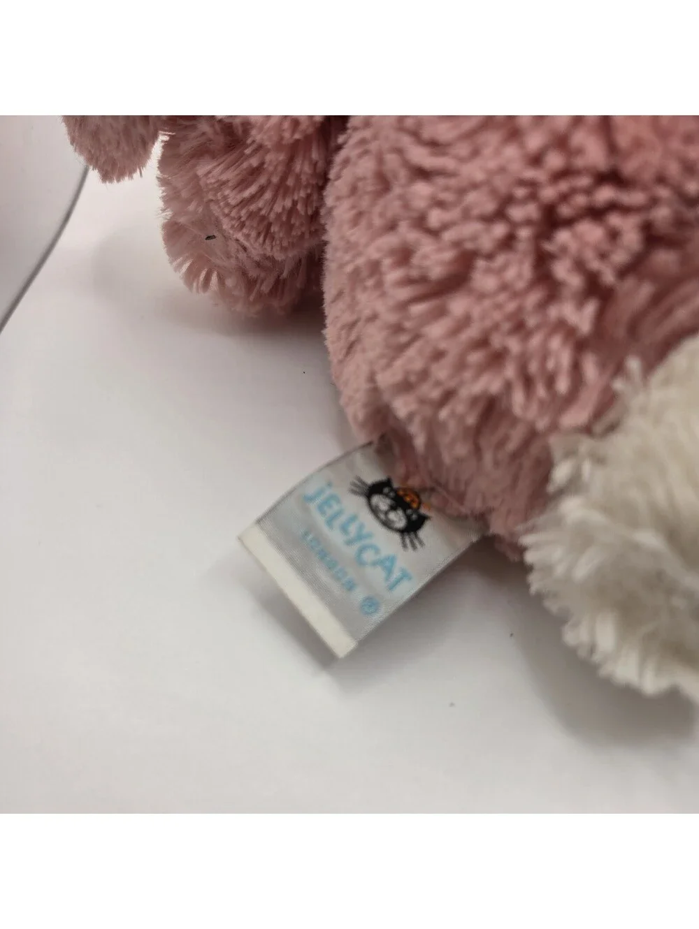 RARE Retired Jellycat London Medium Bashful Bunny Sorrel? Petal? Pink Plush 11”